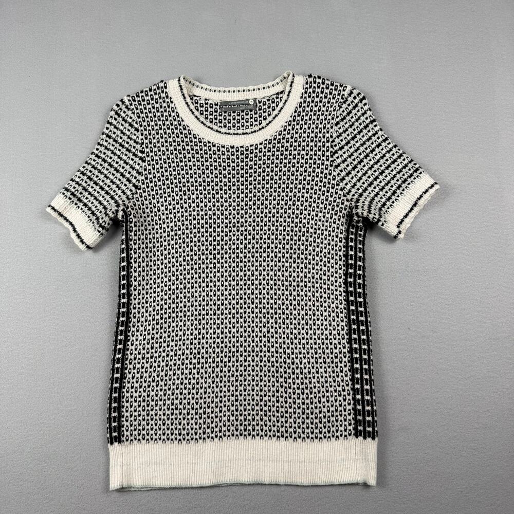 Anthropologie Textured Knit Short Sleeve Sweater Size S